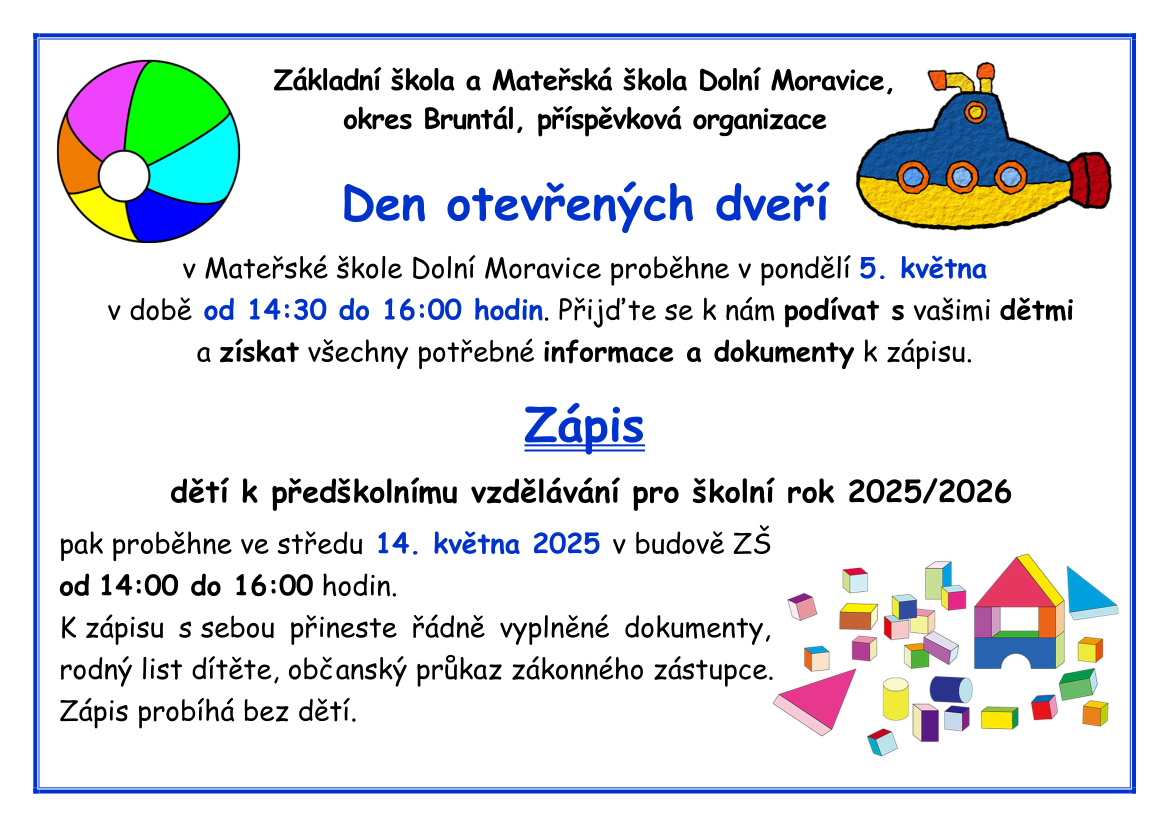 Zápis do MŠ